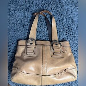 Coach Soho Burnished Glove Tanned Caramel Leather Tote bag